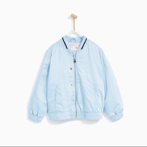 ZARA Girls Blue Bomber Jacket 💙